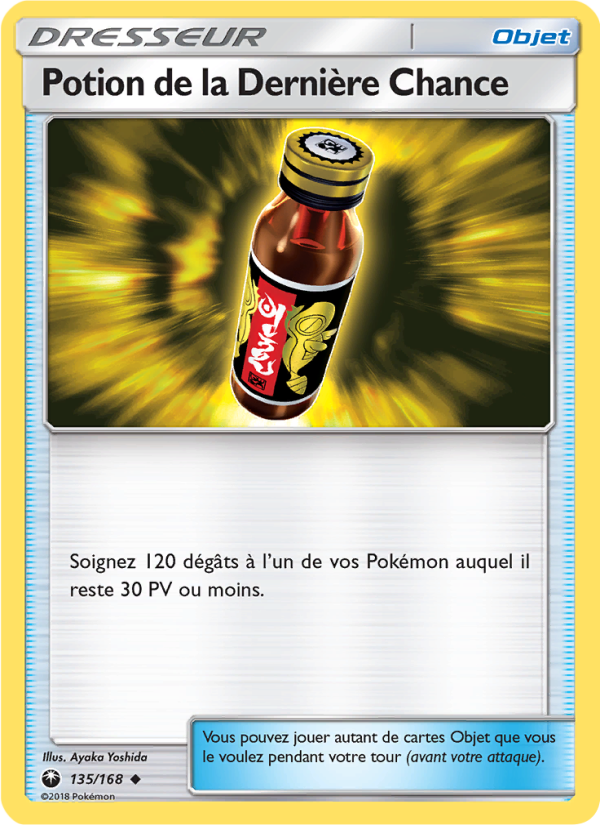 Potion de la Dernière Chance 135 — Celestial Storm (French Pokémon TCG card)