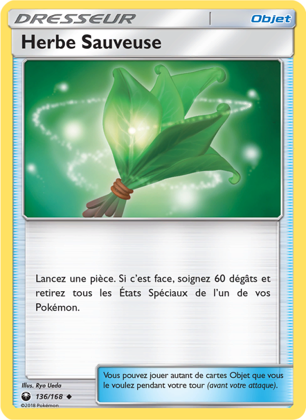 Herbe Sauveuse 136 — Celestial Storm (French Pokémon TCG card)