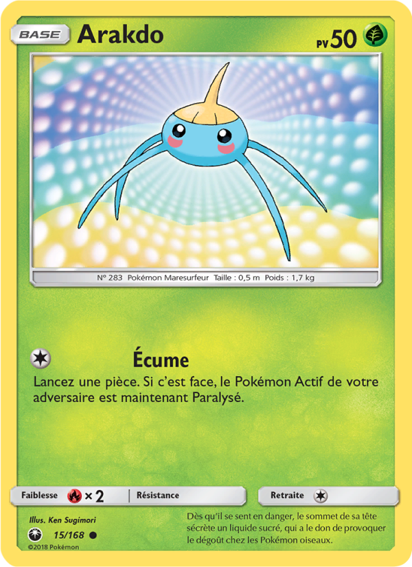 Arakdo 15 — Celestial Storm (French Pokémon TCG card)