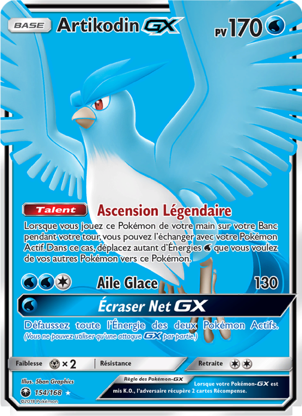 Artikodin GX 154 — Celestial Storm (French Pokémon TCG card)