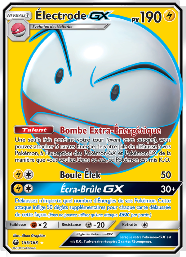 Électrode GX 155 — Celestial Storm (French Pokémon TCG card)