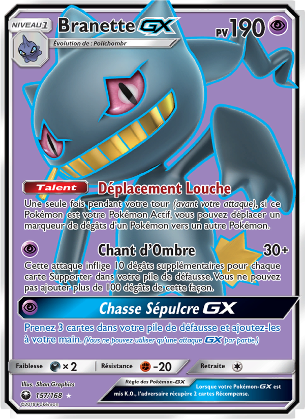 Branette GX 157 — Celestial Storm (French Pokémon TCG card)
