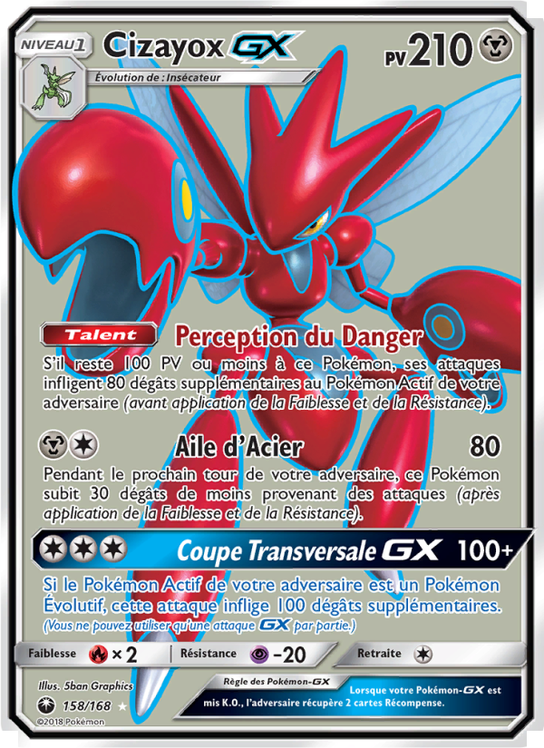 Cizayox GX 158 — Celestial Storm (French Pokémon TCG card)