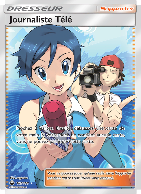 Journaliste Télé 167 — Celestial Storm (French Pokémon TCG card)