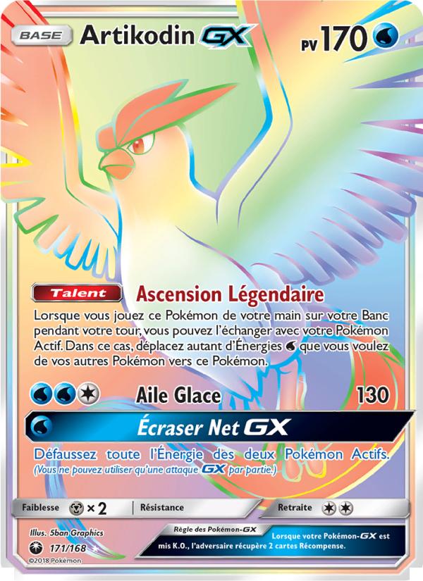 Artikodin GX 171 — Celestial Storm (French Pokémon TCG card)