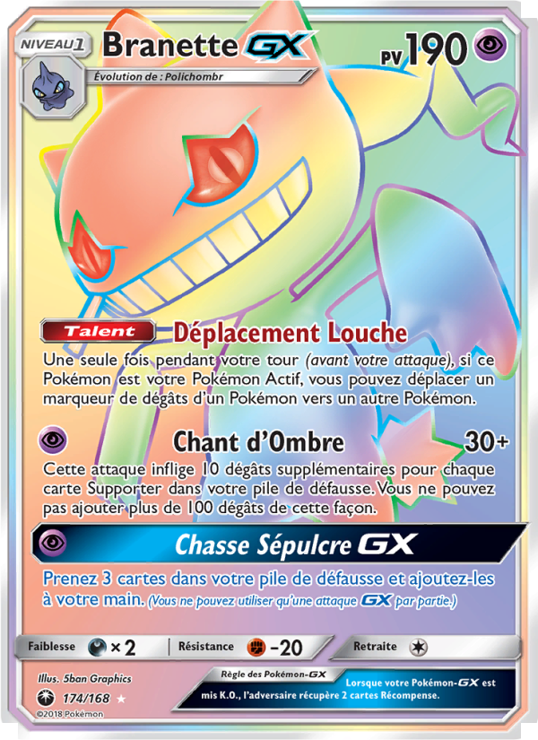 Branette GX 174 — Celestial Storm (French Pokémon TCG card)