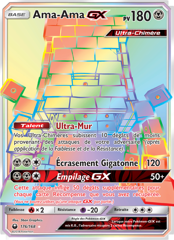 Ama-Ama GX 176 — Celestial Storm (French Pokémon TCG card)