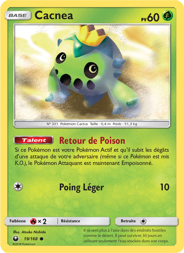 Cacnea 19 — Celestial Storm (French Pokémon TCG card)