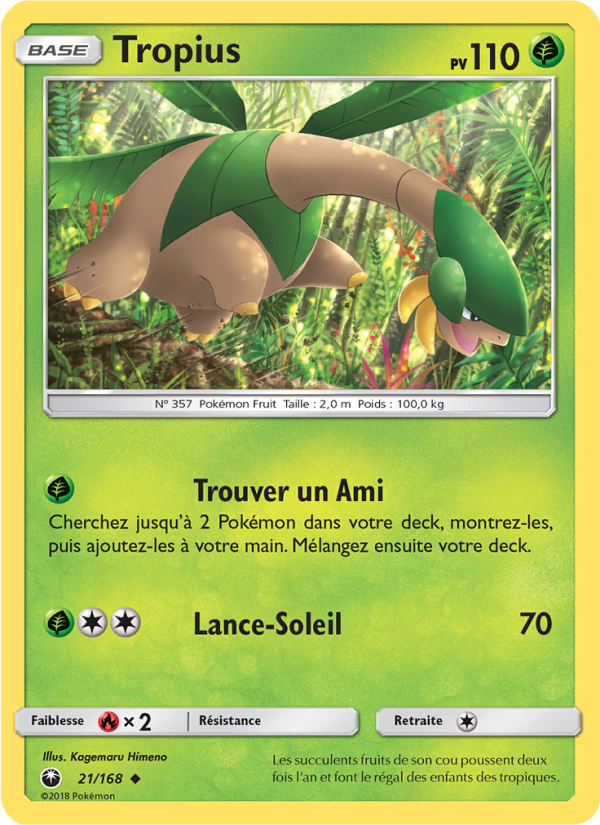 Tropius 21 — Celestial Storm (French Pokémon TCG card)