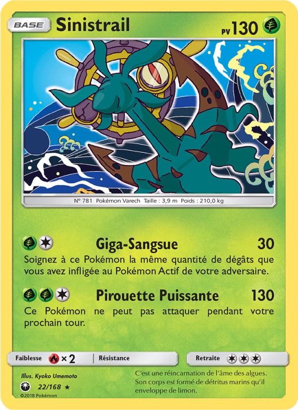 Sinistrail 22 — Celestial Storm (French Pokémon TCG card)