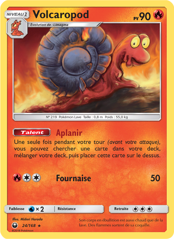Volcaropod 24 — Celestial Storm (French Pokémon TCG card)