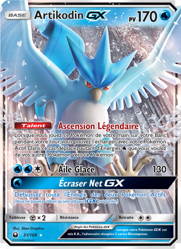 Artikodin GX 31 — Celestial Storm (French Pokémon TCG card)