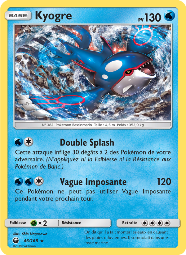 Kyogre 46 — Celestial Storm (French Pokémon TCG card)