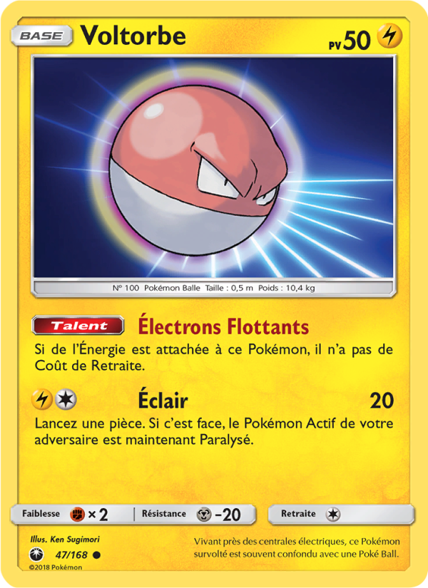 Voltorbe 47 — Celestial Storm (French Pokémon TCG card)
