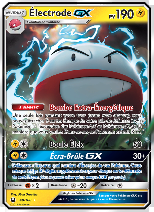 Électrode GX 48 — Celestial Storm (French Pokémon TCG card)