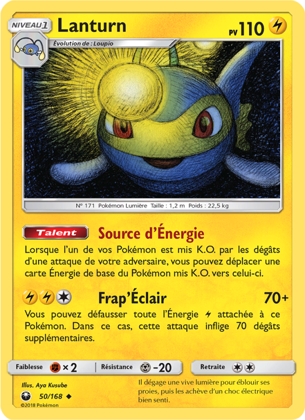 Lanturn 50 — Celestial Storm (French Pokémon TCG card)