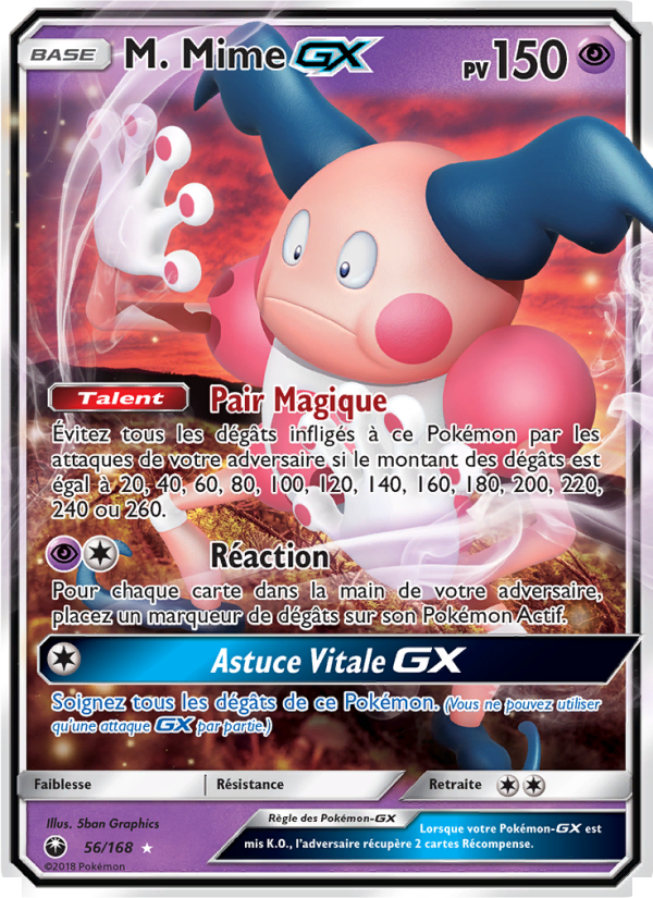 M. Mime GX 56 — Celestial Storm (French Pokémon TCG card)