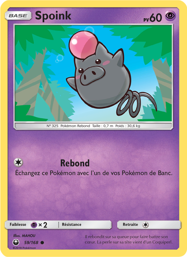 Spoink 59 — Celestial Storm (French Pokémon TCG card)