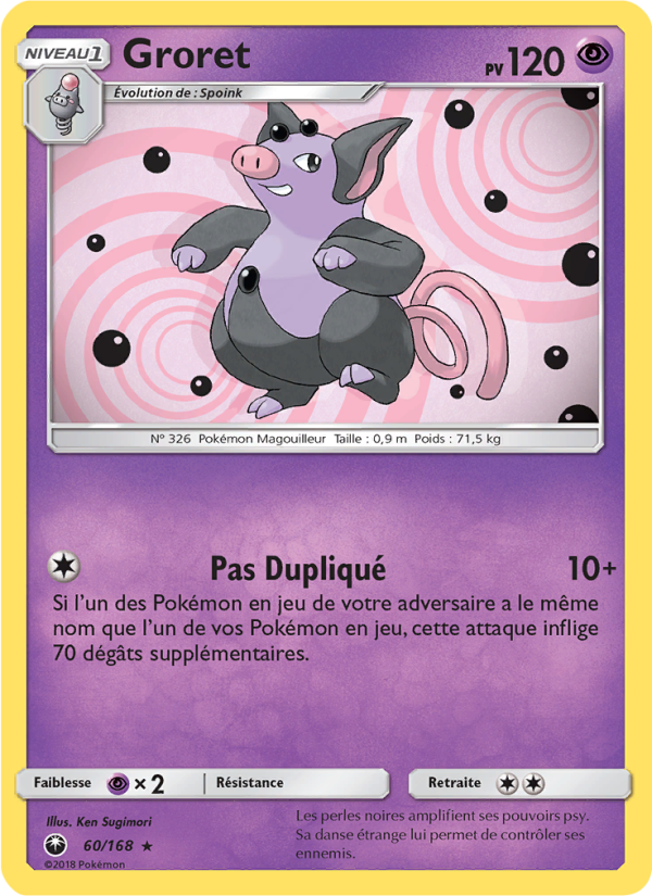 Groret 60 — Celestial Storm (French Pokémon TCG card)
