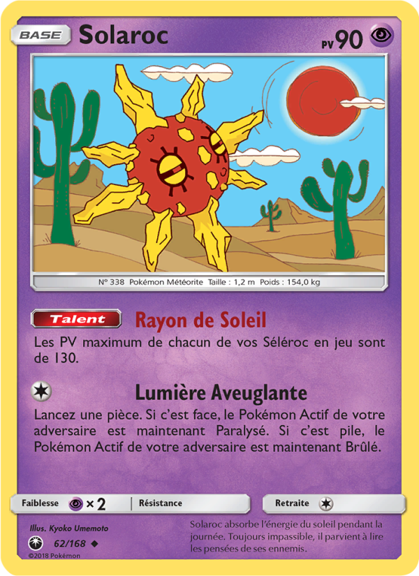 Solaroc 62 — Celestial Storm (French Pokémon TCG card)
