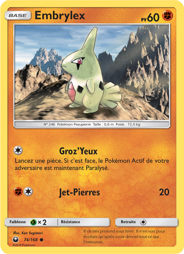 Embrylex 74 — Celestial Storm (French Pokémon TCG card)