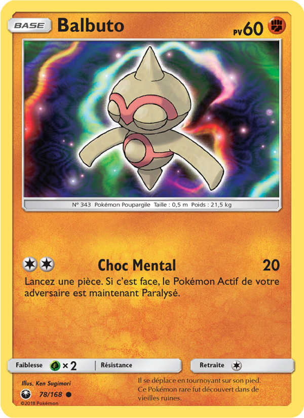 Balbuto 78 — Celestial Storm (French Pokémon TCG card)