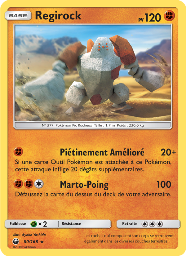 Regirock 80 — Celestial Storm (French Pokémon TCG card)