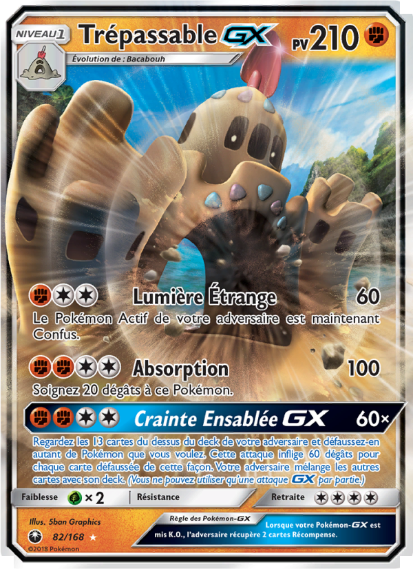 Trépassable GX 82 — Celestial Storm (French Pokémon TCG card)