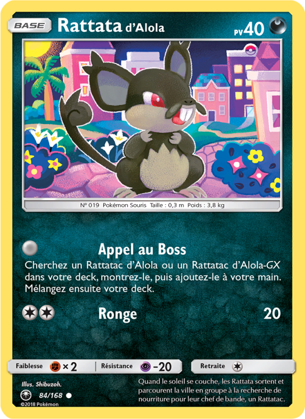 Rattata d’Alola 84 — Celestial Storm (French Pokémon TCG card)
