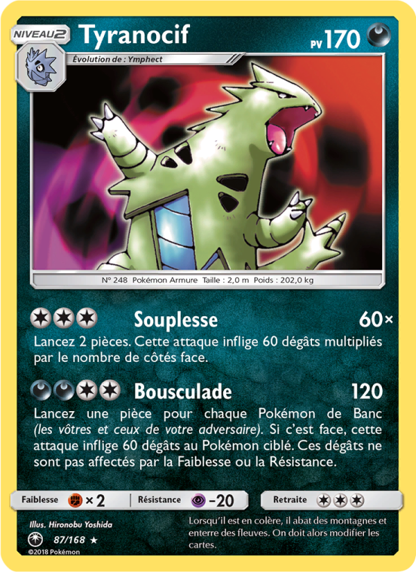 Tyranocif 87 — Celestial Storm (French Pokémon TCG card)