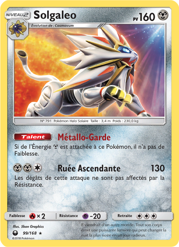 Solgaleo 99 — Celestial Storm (French Pokémon TCG card)