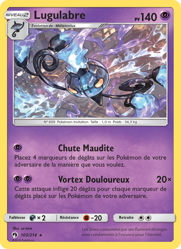 Lugulabre 103 — Lost Thunder (French Pokémon TCG card)