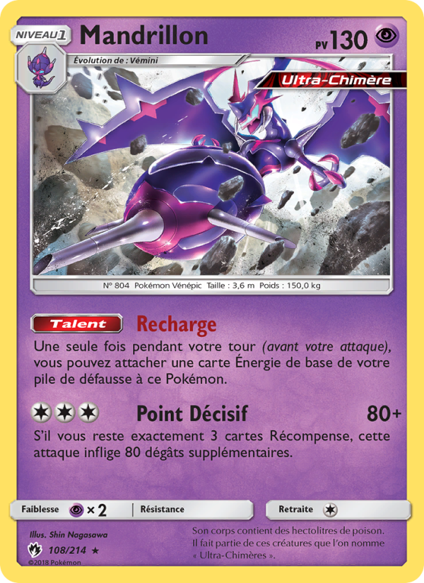 Mandrillon 108 — Lost Thunder (French Pokémon TCG card)