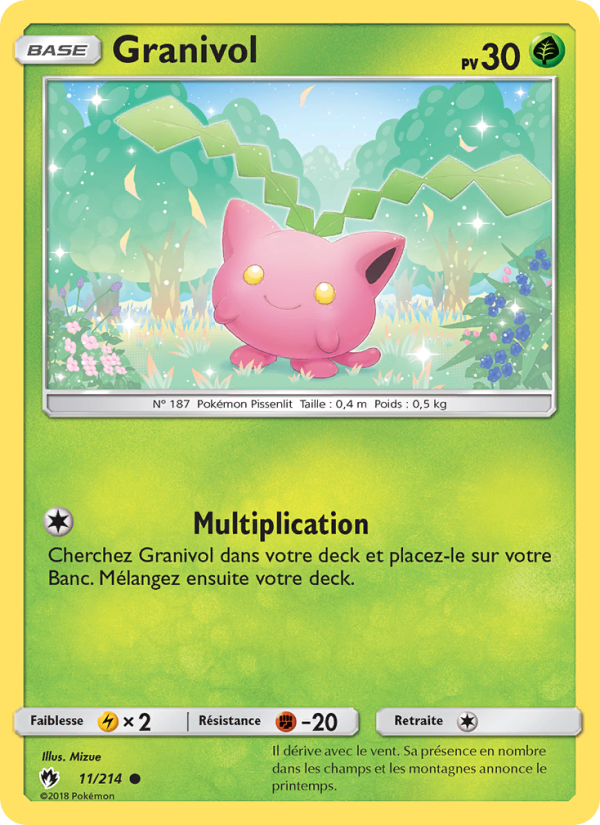 Granivol 11 — Lost Thunder (French Pokémon TCG card)