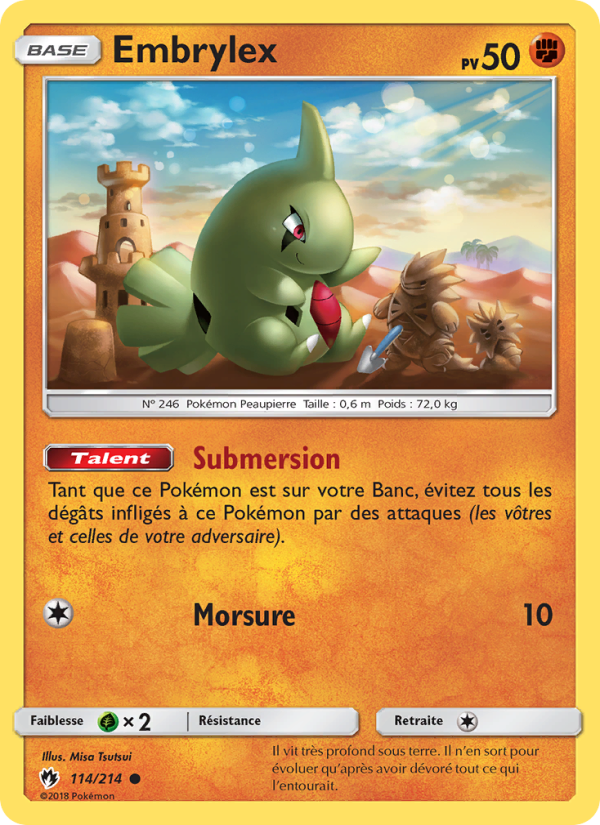 Embrylex 114 — Lost Thunder (French Pokémon TCG card)