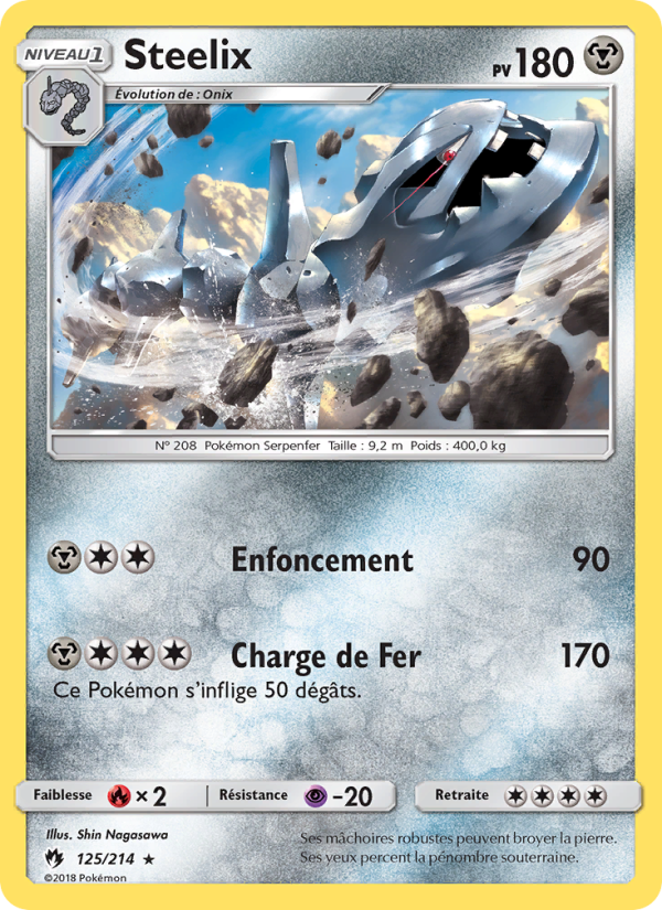 Steelix 125 — Lost Thunder (French Pokémon TCG card)