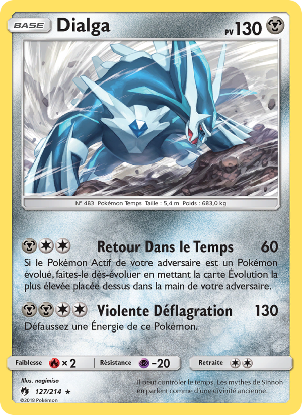 Dialga 127 — Lost Thunder (French Pokémon TCG card)