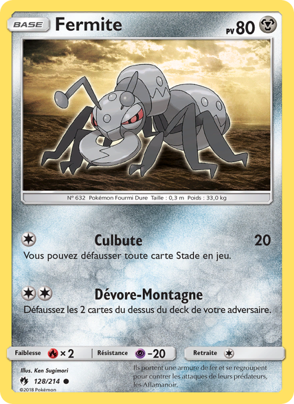 Fermite 128 — Lost Thunder (French Pokémon TCG card)