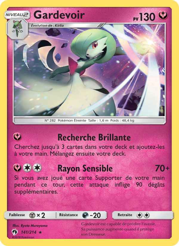 Gardevoir 141 — Lost Thunder (French Pokémon TCG card)