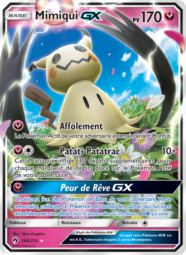 Mimiqui GX 149 — Lost Thunder (French Pokémon TCG card)