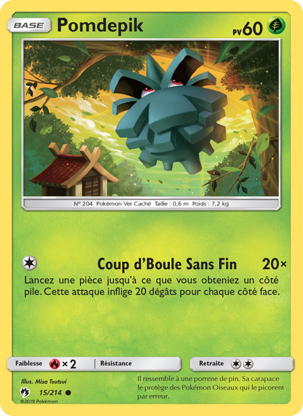 Pomdepik 15 — Lost Thunder (French Pokémon TCG card)