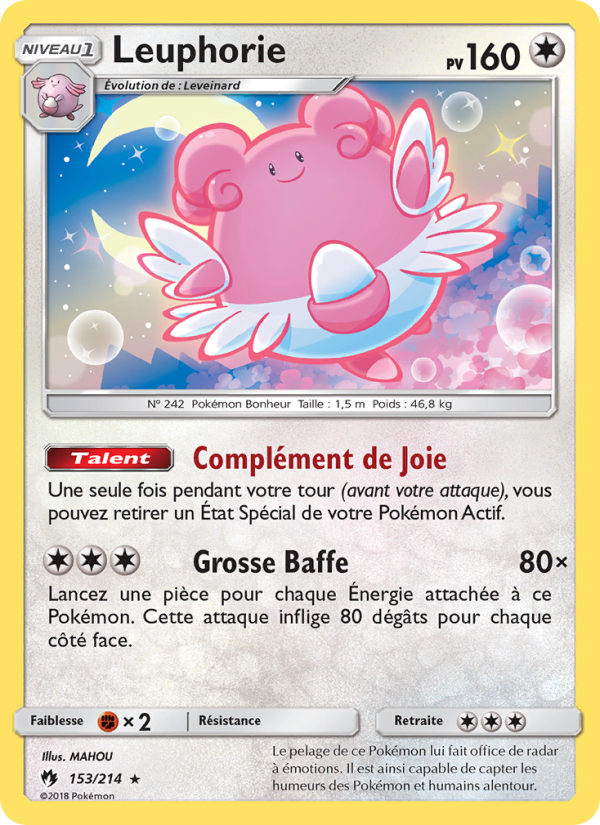 Leuphorie 153 — Lost Thunder (French Pokémon TCG card)