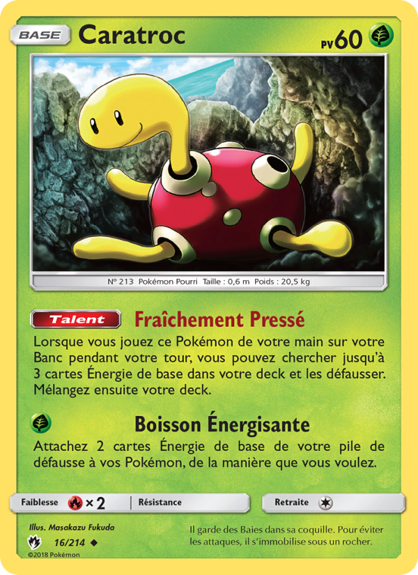 Caratroc 16 — Lost Thunder (French Pokémon TCG card)