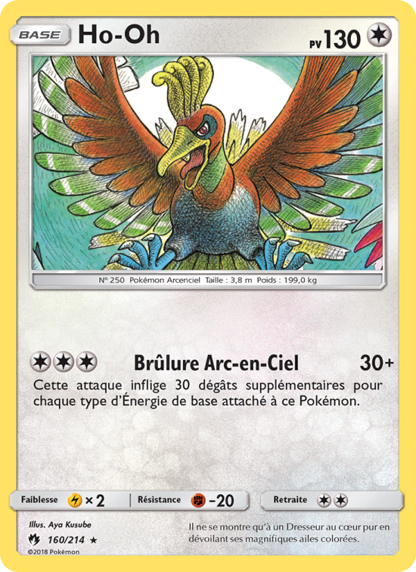 Ho-Oh 160 — Lost Thunder (French Pokémon TCG card)