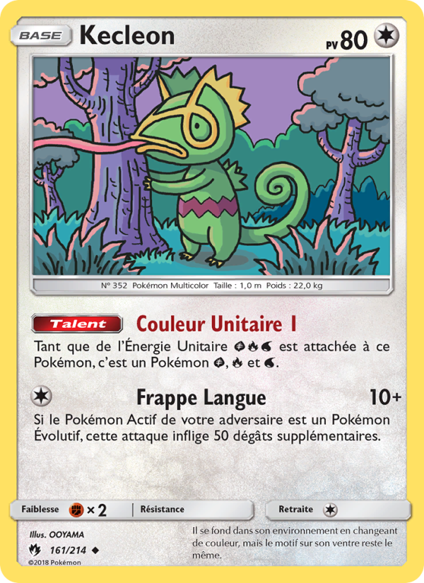 Kecleon 161 — Lost Thunder (French Pokémon TCG card)