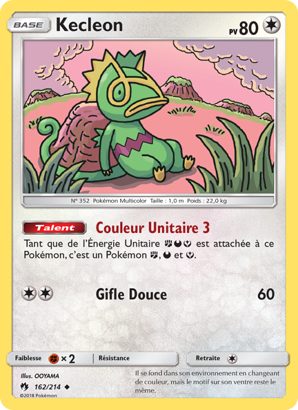 Kecleon 162 — Lost Thunder (French Pokémon TCG card)