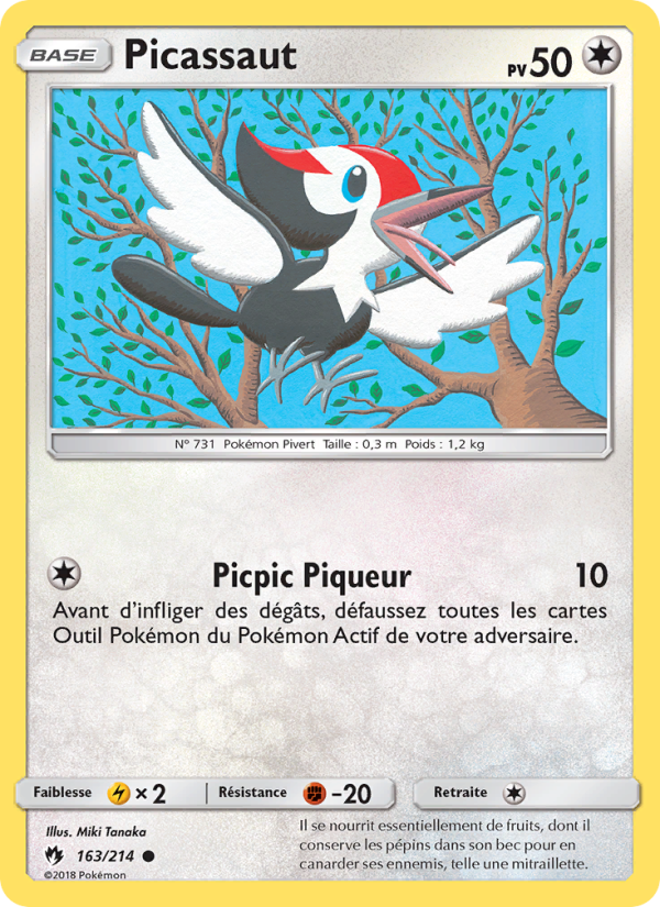 Picassaut 163 — Lost Thunder (French Pokémon TCG card)