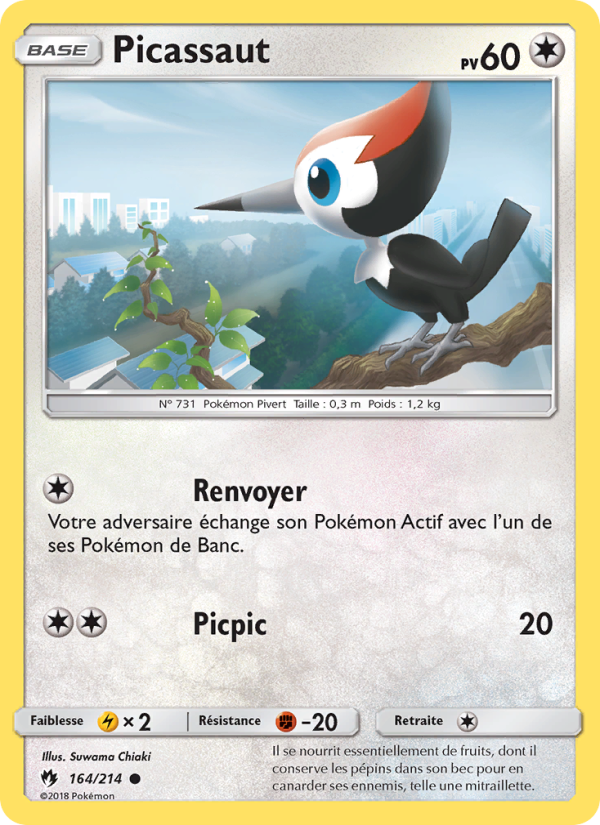 Picassaut 164 — Lost Thunder (French Pokémon TCG card)
