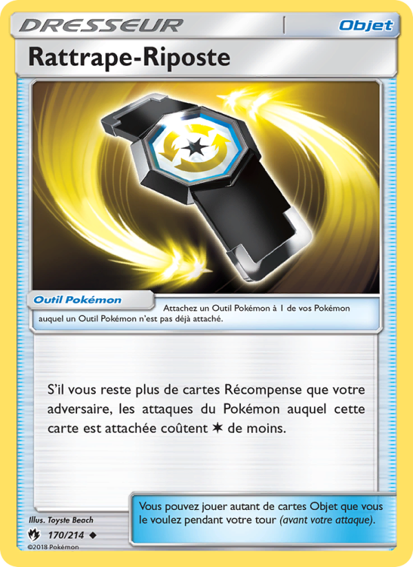 Rattrape-Riposte 170 — Lost Thunder (French Pokémon TCG card)