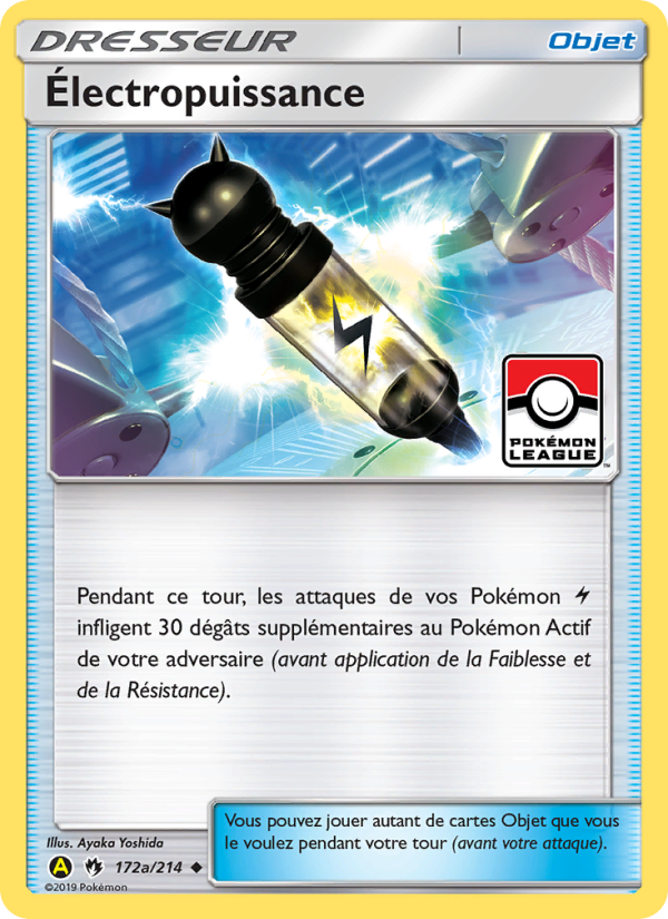 Électropuissance 172 — Lost Thunder (French Pokémon TCG card)